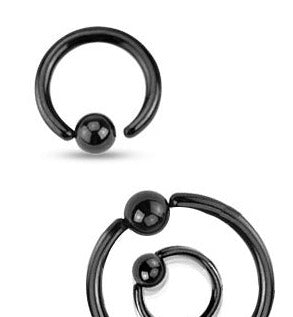 1.2mm Svart Ring Fast Kula