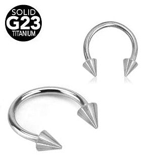 1.2mm Hästskobarbell Titan Koner