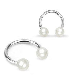 1.2mm Hästskobarbell Pärla