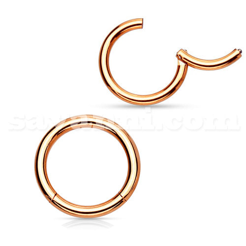0.8mm Roséguldfärgad Segment Ring Clicker