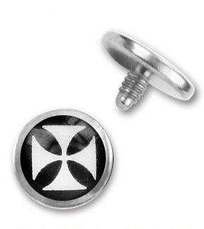 Dermal Anchor Disk med Kors