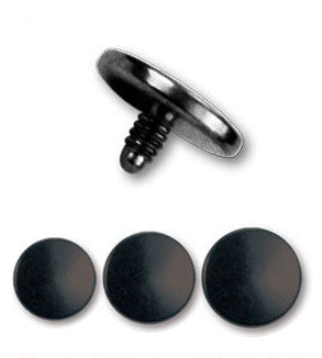 Dermal Anchor Disk med Svart Häftstift