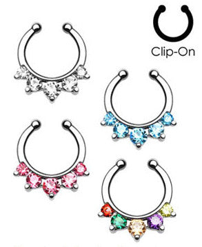 Fake Septum Princess Cut