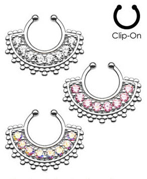 Fake Septum Paved Gem Fan