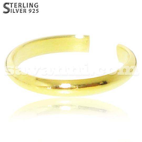 Ohut Sileä Feikkirengas Hopea