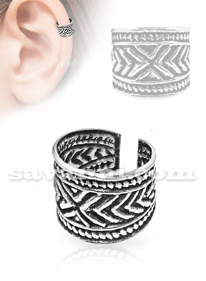 Fake Helix-Smycke av Silver Symmetri