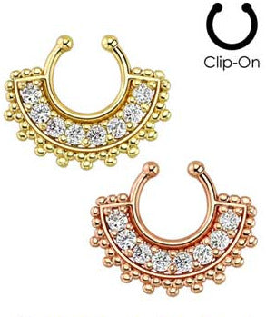 Fake septum ring