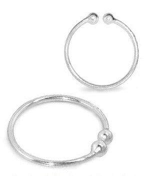 Slät Fake Ring Silver