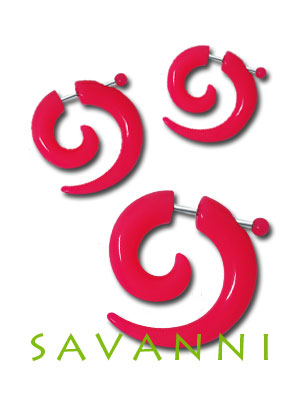 Fake Töjsmycke Rosa Spiral