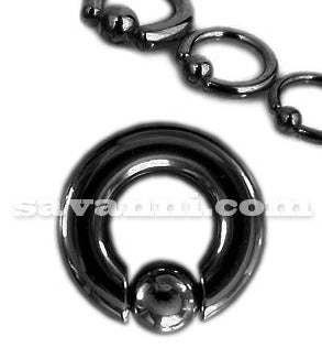 Svart Heavy Gauge BCR Ring