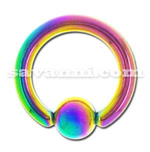 Heavy Gauge BCR Ring Rainbow