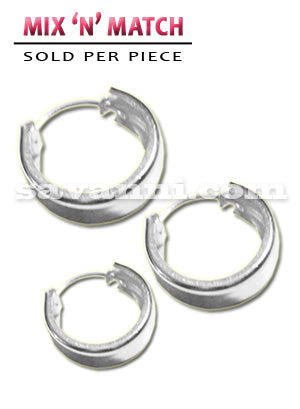 Bred Öronring av Silver