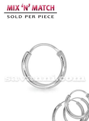 2mm Öronring av Silver