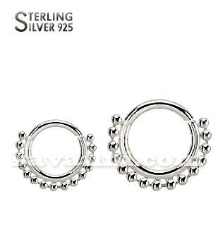 Hopeinen septumrengas