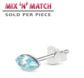 Silverörhänge Diamond Drop