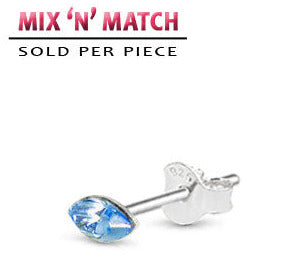 Silverörhänge Diamond Drop