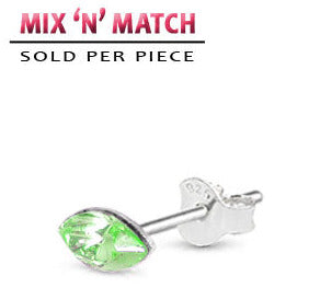 Silverörhänge Diamond Drop