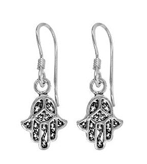 Örhängen Silver Liten Hamsa