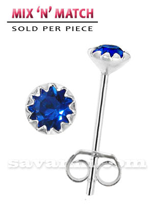 Silverörhänge Tandad Strass