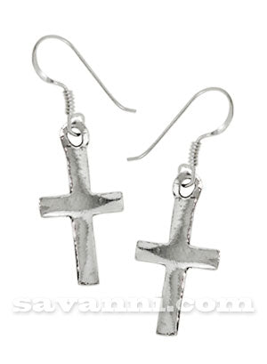 Örhängen Silver Kors