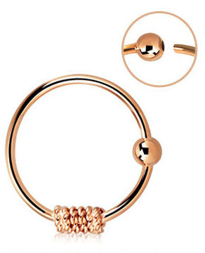 Silverring Balinese Wire Rose Gold