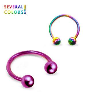 Värikäs hevosenkenkä lävistyskoru