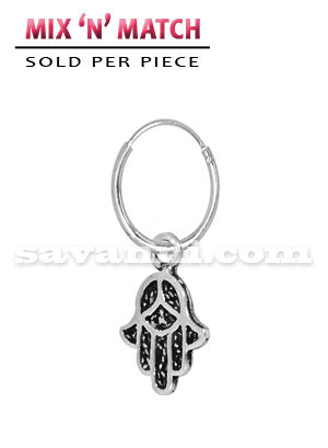 Öronring av Silver Hamsa