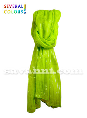 Scarf med Silvertrådar