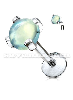 1.2mm Labret med Inre Gängor Energi Sten