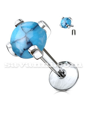 1.2mm Labret med Inre Gängor Energi Sten