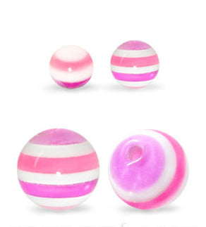 1.6mm Smyckeskomponent Akrylkula Sockervadd