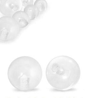 1.6mm Smyckeskomponent Genomskinlig Akrylkula