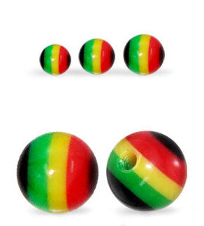 1.6mm Smyckeskomponent Akrylkula Rasta