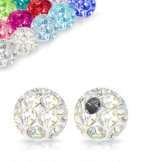 1.6mm Smyckeskomponent Kula Crystal 5mm