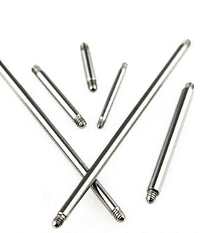 1.6mm Barbell Smyckeskomponent Titanstav