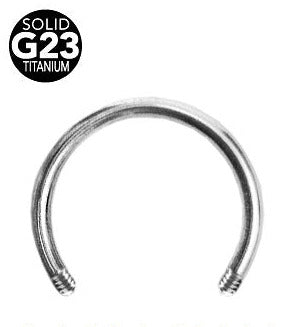 1.2mm Hästskobarbell Smyckeskomponent Titanstav