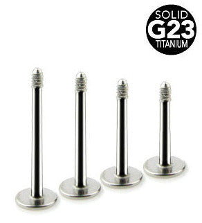 1.2mm Labret Smyckeskomponent Titanstav