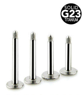 1.6mm Labret Smyckeskomponent Titanstav