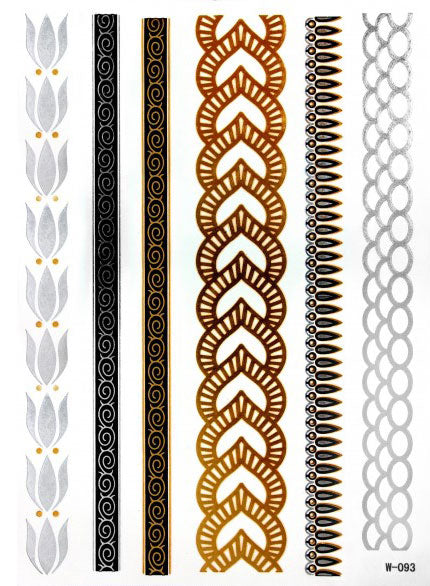 Smyckestatuering Elegant Bands