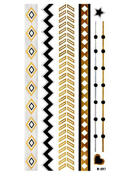 Smyckestatuering Geometric Bands