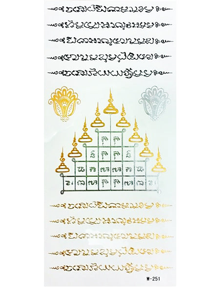 Smyckestatuering Talisman Nine Tops