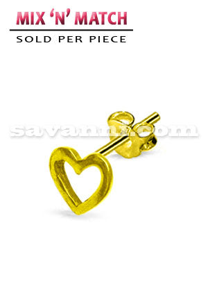 Guldfärgat Silverörhänge Power of Love