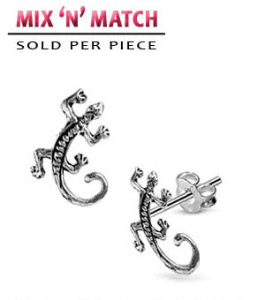 Silverörhänge Gekko