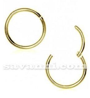 0.8mm Guldfärgad Segment Ring Clicker
