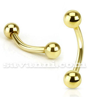 Guldfärgad 1.2mm Bananabell