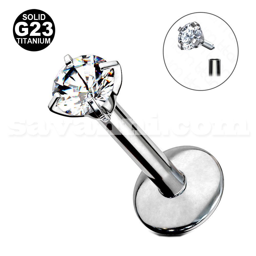 Titaani labret zirkoni