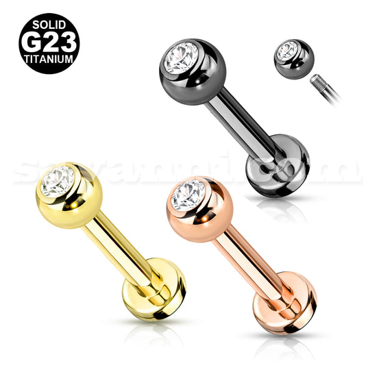 Värikäs titaaninen huulikoru