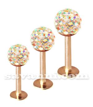 Lävistyskorusetti champagne crystals