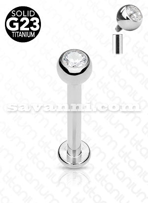 Titaani labret strass