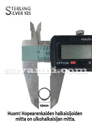 Svart Silverring Smooth